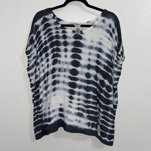HARD TAIL Navy Tie Dye Top Size S